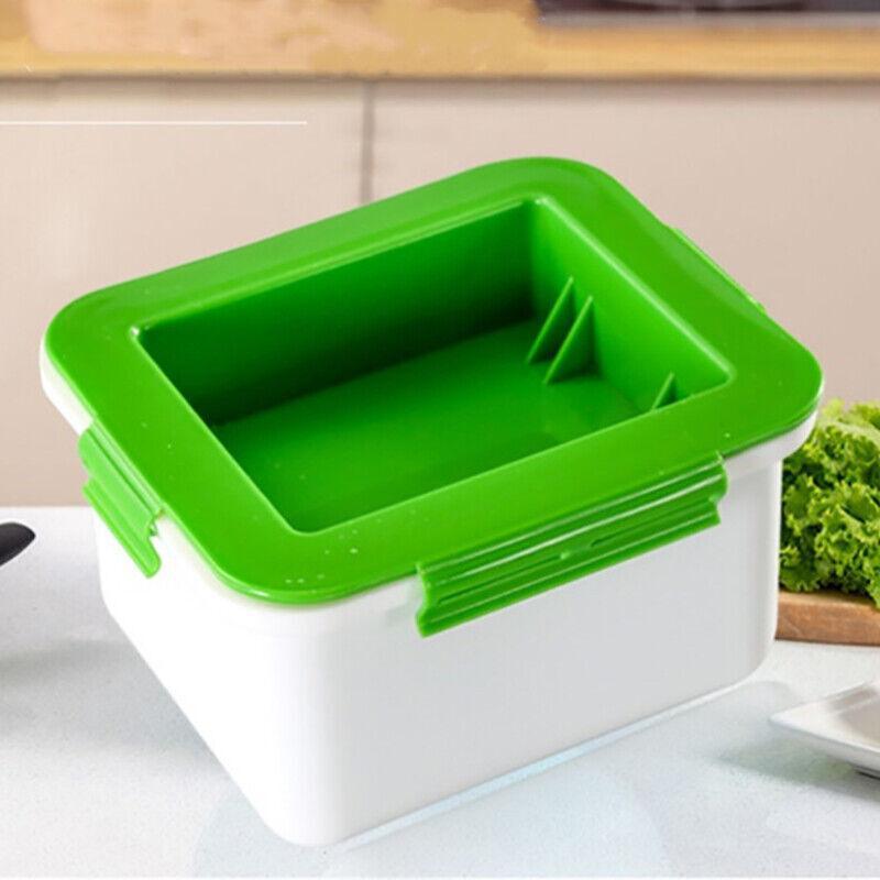Simple Tofu Press/Marinating Dish, Removes Moisture From Tofu Automatically Au 4
