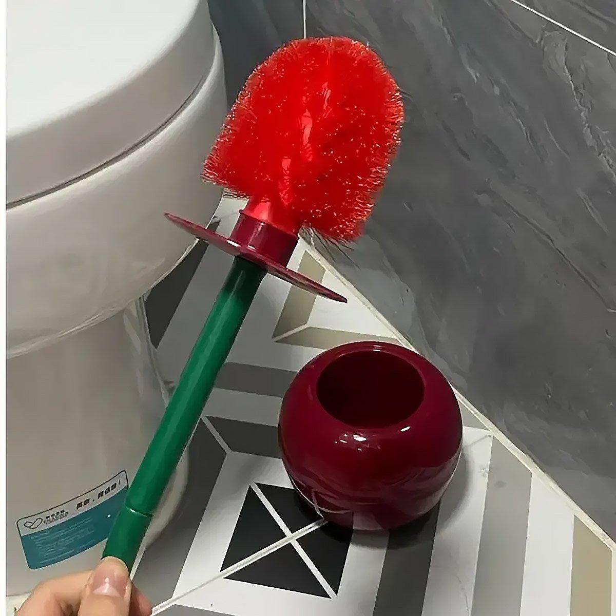 Soft Wool Toilet Brush with Long Handle Plastic Cleaning Brush Household Tool 4