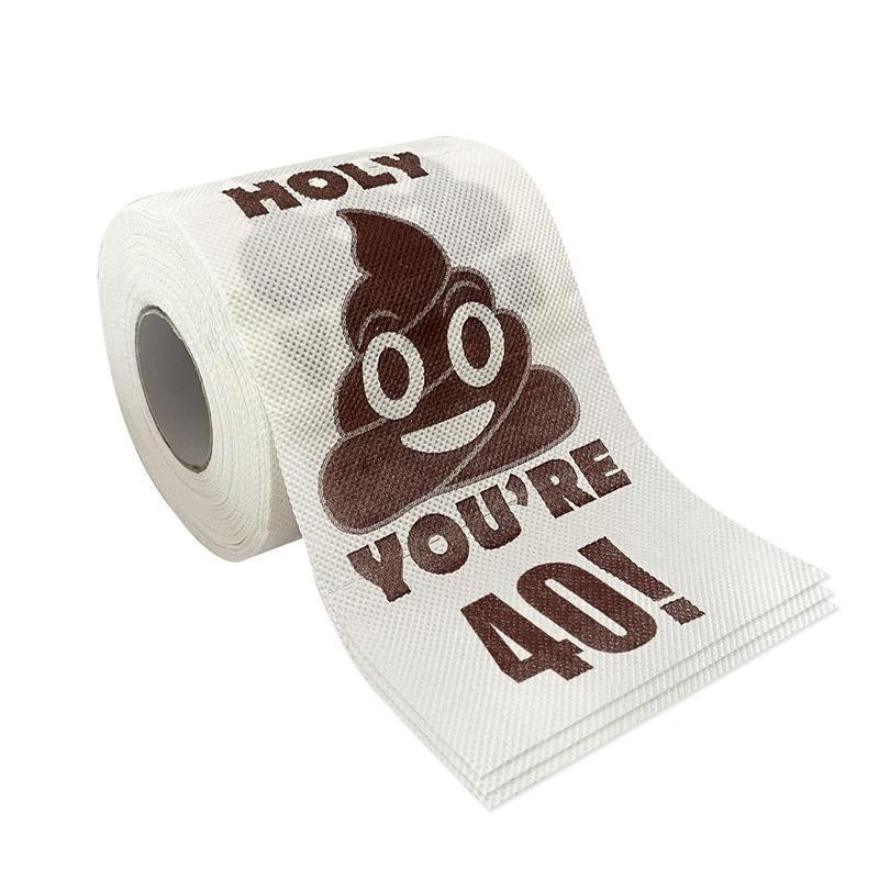 Prank Gag Printed Poop Funny Toilet Paper Roll Novelty Gag Gift for Pranks - 50old 6