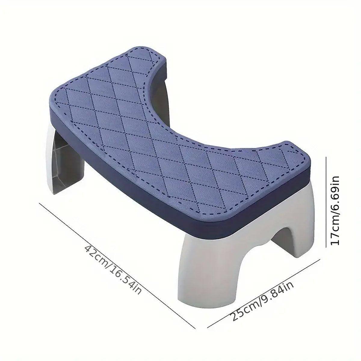 Toilet Stool Anti-Slip Bathroom Footstool for Home Use with Stable Support Design - Black 3