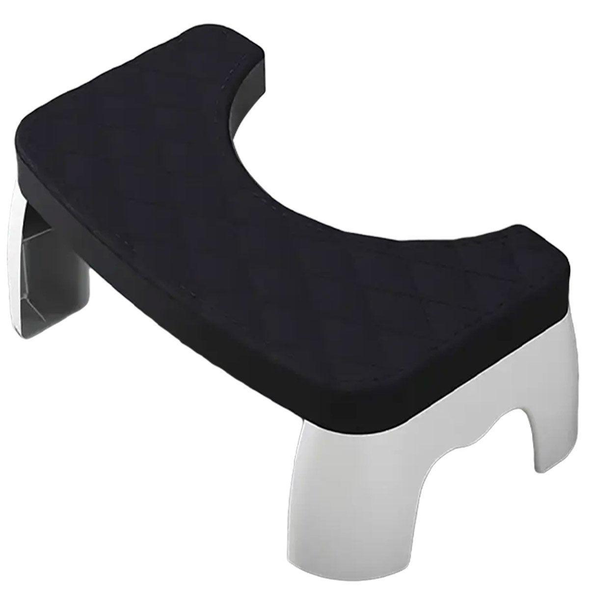 Toilet Stool Anti-Slip Bathroom Footstool for Home Use with Stable Support Design - Black 6