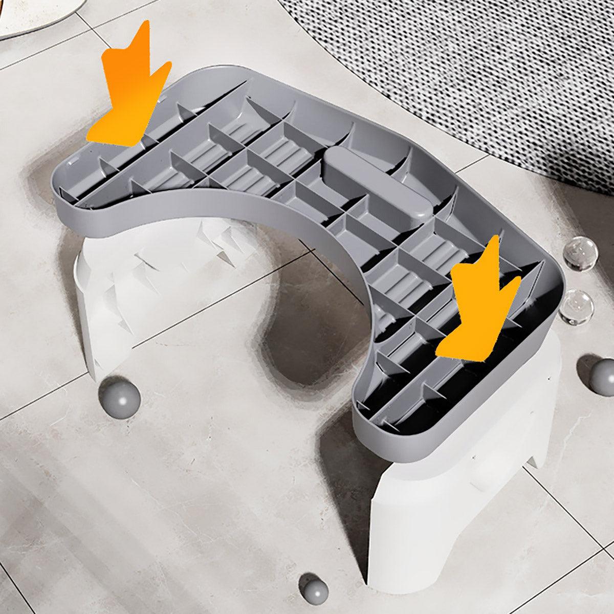 Thickened Toilet Squatting Stool Bathroom Footstool Household Restroom Pad - Grey 3