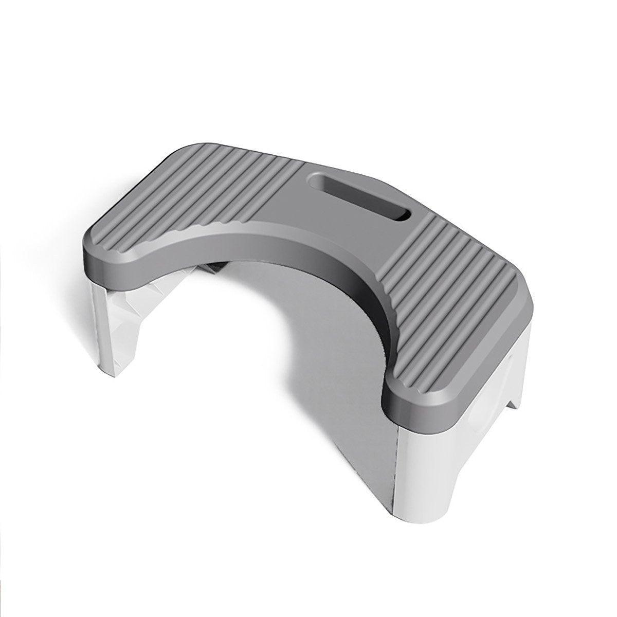 Thickened Toilet Squatting Stool Bathroom Footstool Household Restroom Pad - White 7