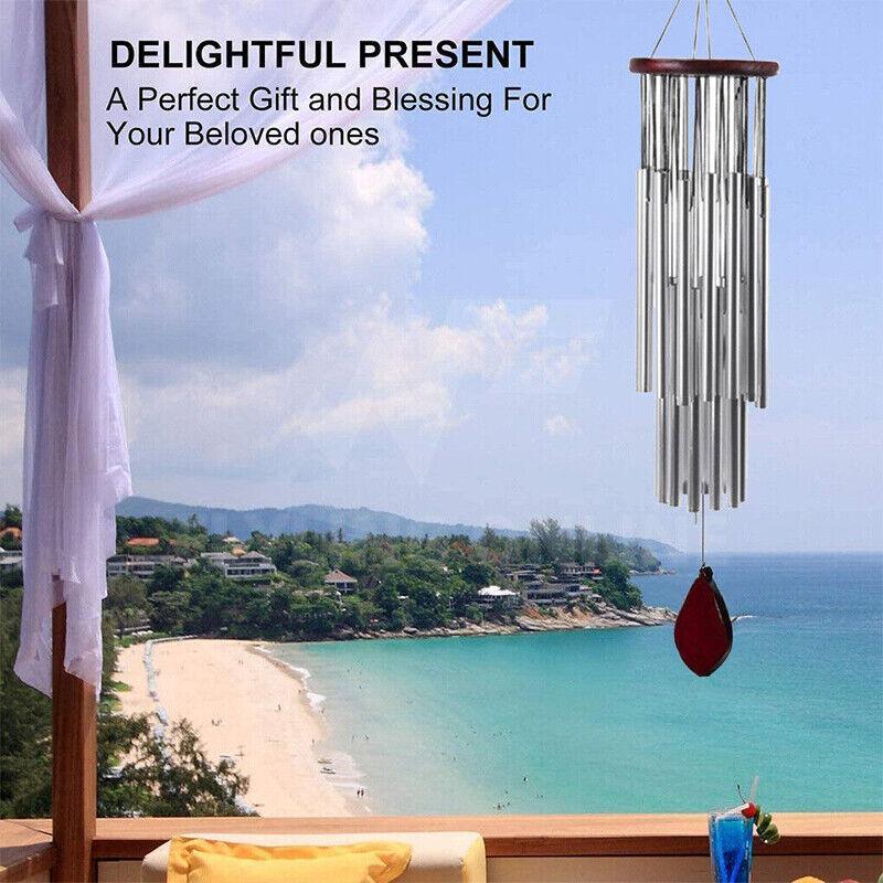 Large Deep Tone Windchime Chapel Bell Wind Chimes Outdoor Garden Home Decor Au - 6 Tubes 3