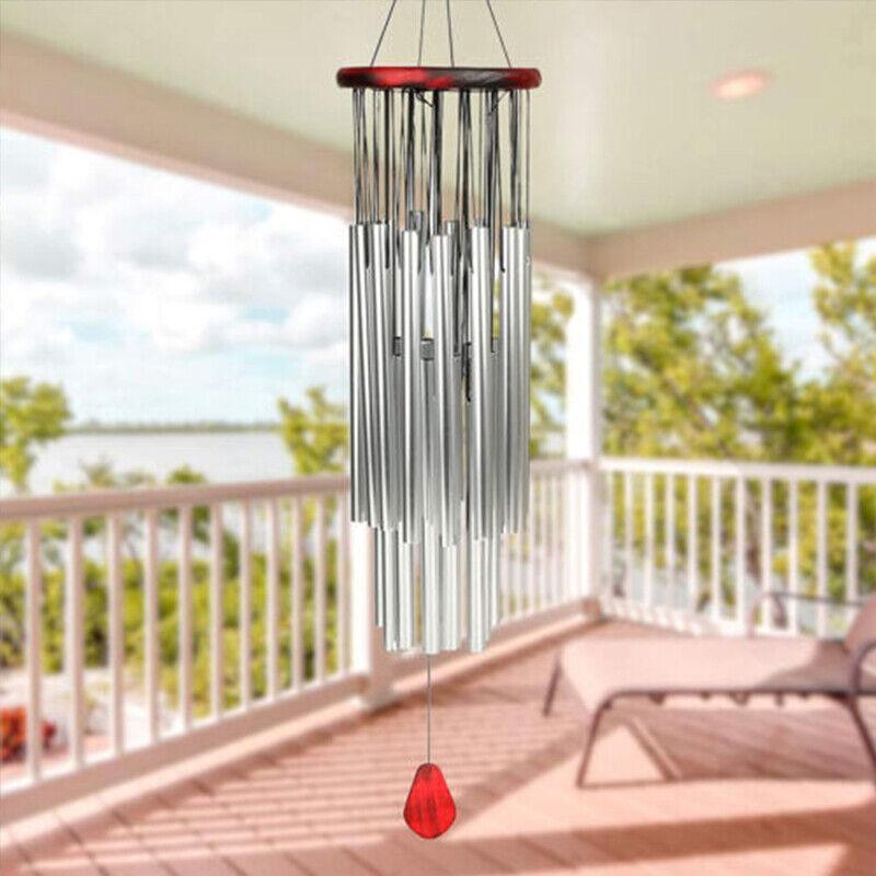 Large Deep Tone Windchime Chapel Bell Wind Chimes Outdoor Garden Home Decor Au - 6 Tubes 4