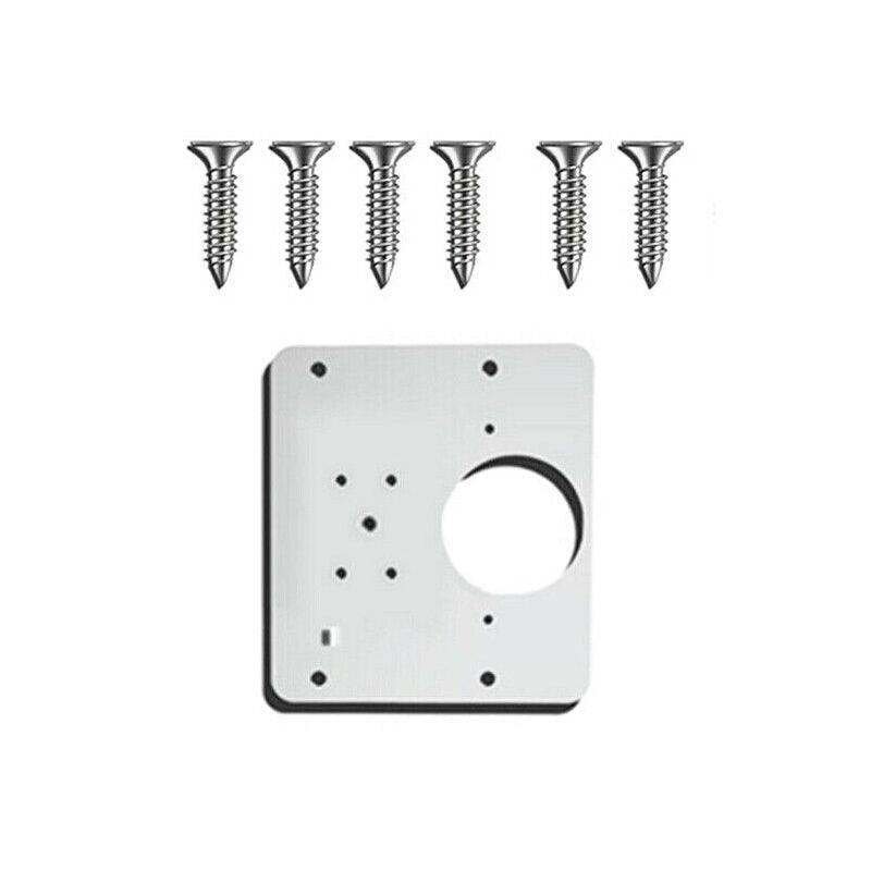Hinge Repair Plate Rust Resistant Steel Furniture Cupboard Repair Mount Tool - 1SET 6