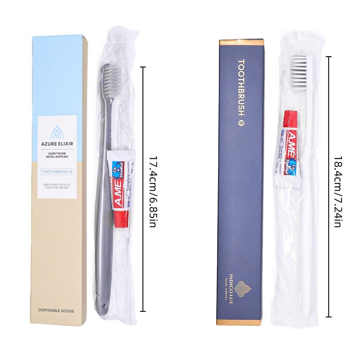 Star Hotel Toiletries Toothbrush and Toothpaste Set for Guesthouse Travel Use - D 3