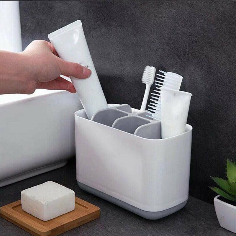 Electric Toothbrush Holder Bathroom Caddy Storage Large Multifunction Organizer - Green 4