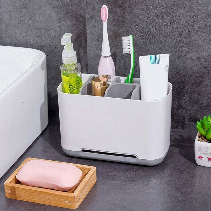 Electric Toothbrush Holder Bathroom Caddy Storage Large Multifunction Organizer - Green 5