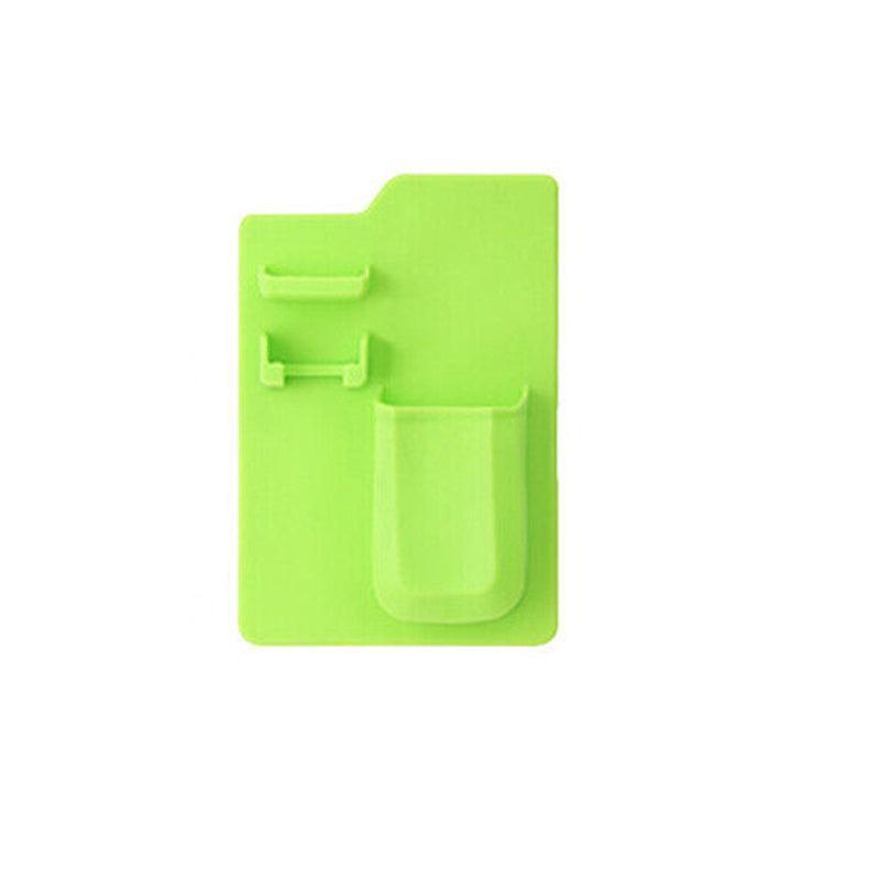 Silicone Shower Toothbrush Holder Bathroom Storage Rack for Razor and Toothpaste - Green 8