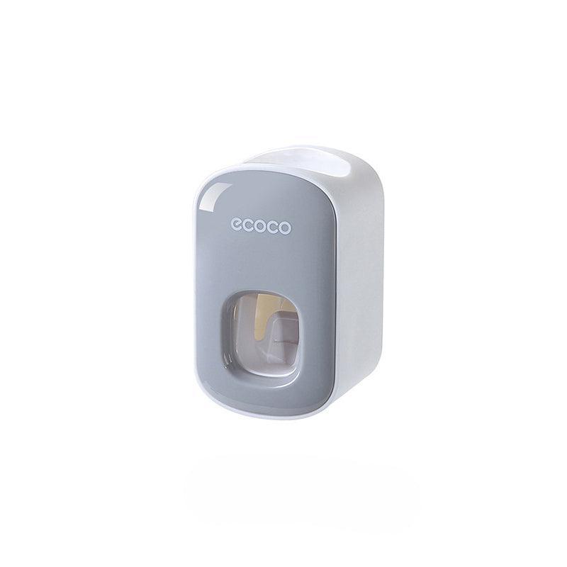 Ecoco Wall Mount Auto Ands Free Toothpaste Dispenser Automatic Toothpaste Squeez - Grey 7