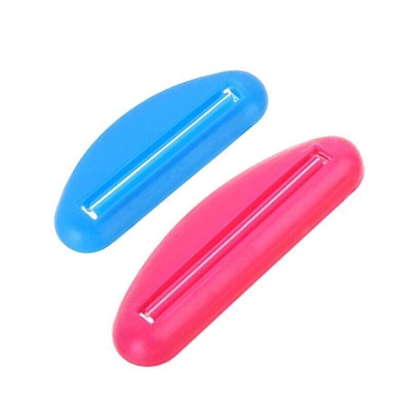 2Pcs Plastic Toothpaste Tube Squeezer Cream Dispenser Press Rolling Roller Tool