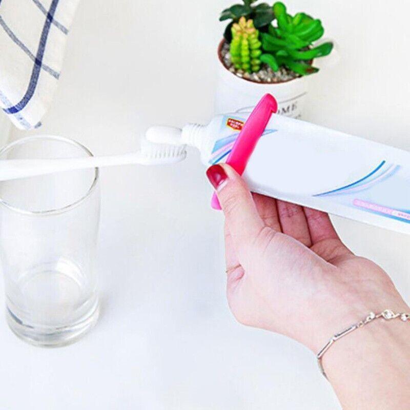 2Pcs Plastic Toothpaste Tube Squeezer Cream Dispenser Press Rolling Roller Tool 3