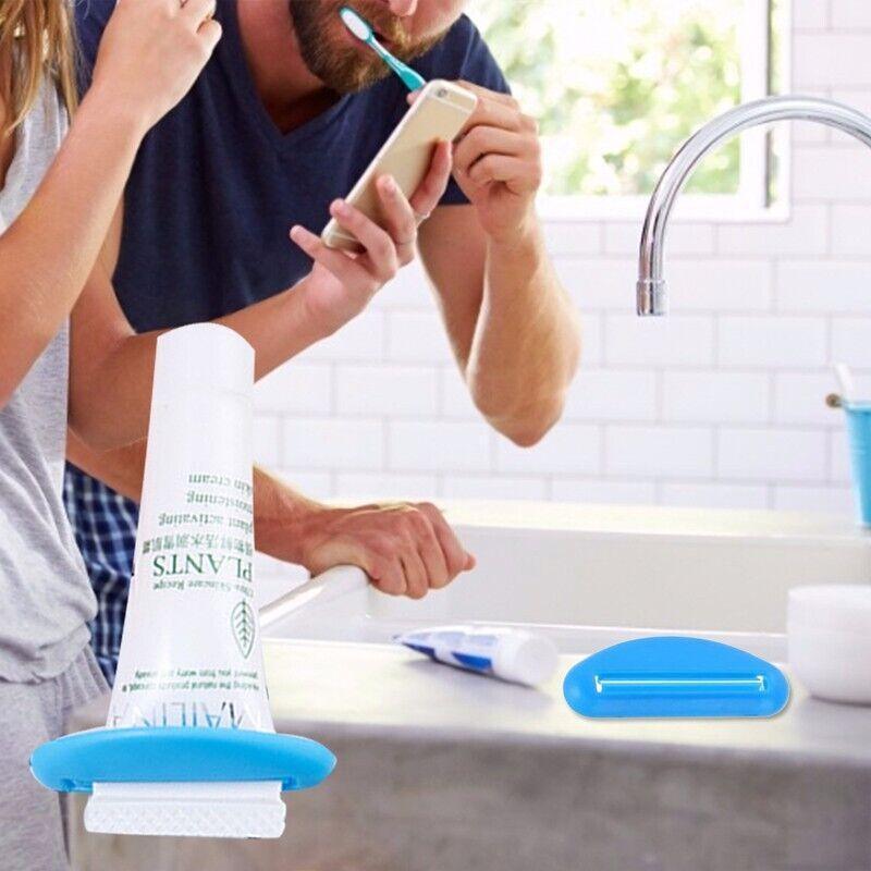 2Pcs Plastic Toothpaste Tube Squeezer Cream Dispenser Press Rolling Roller Tool 4