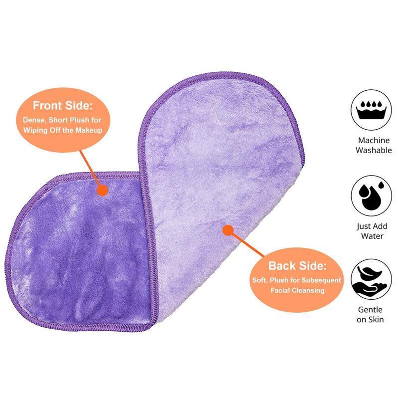 Soft Micro Fibre Makeup Eraser Make Up Remover Towel Cleaning Cloth 40*20Cm - Pink 4