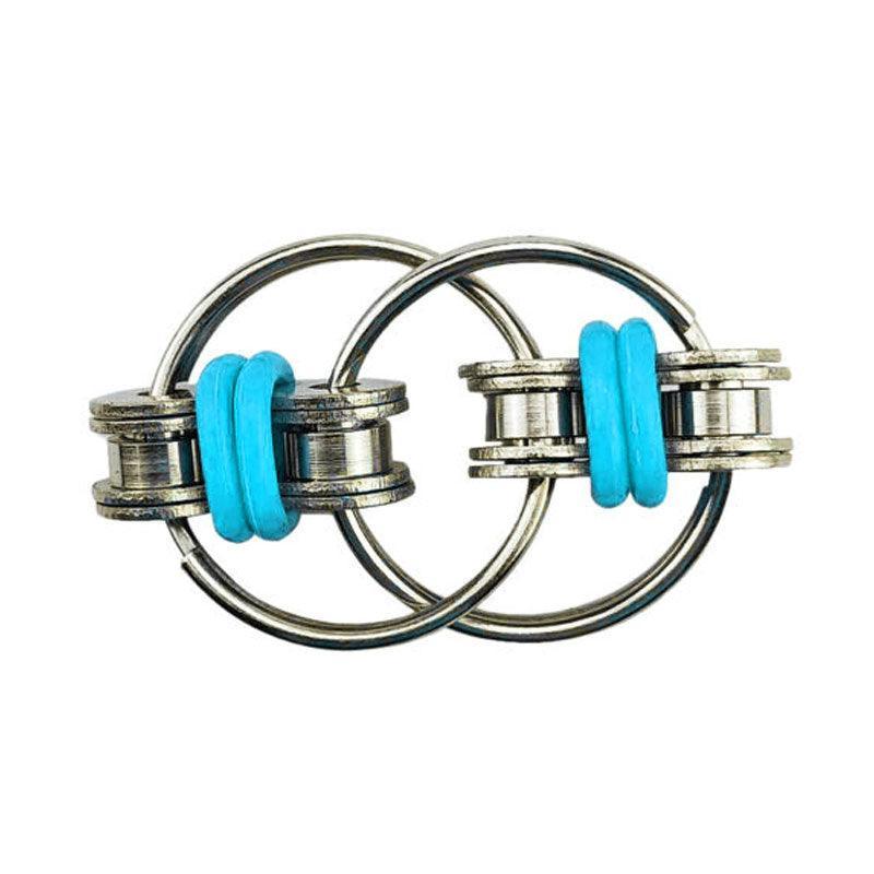 1X Flippy Bike Chain Fidget Toy Stress Relief Sensory - Red 8