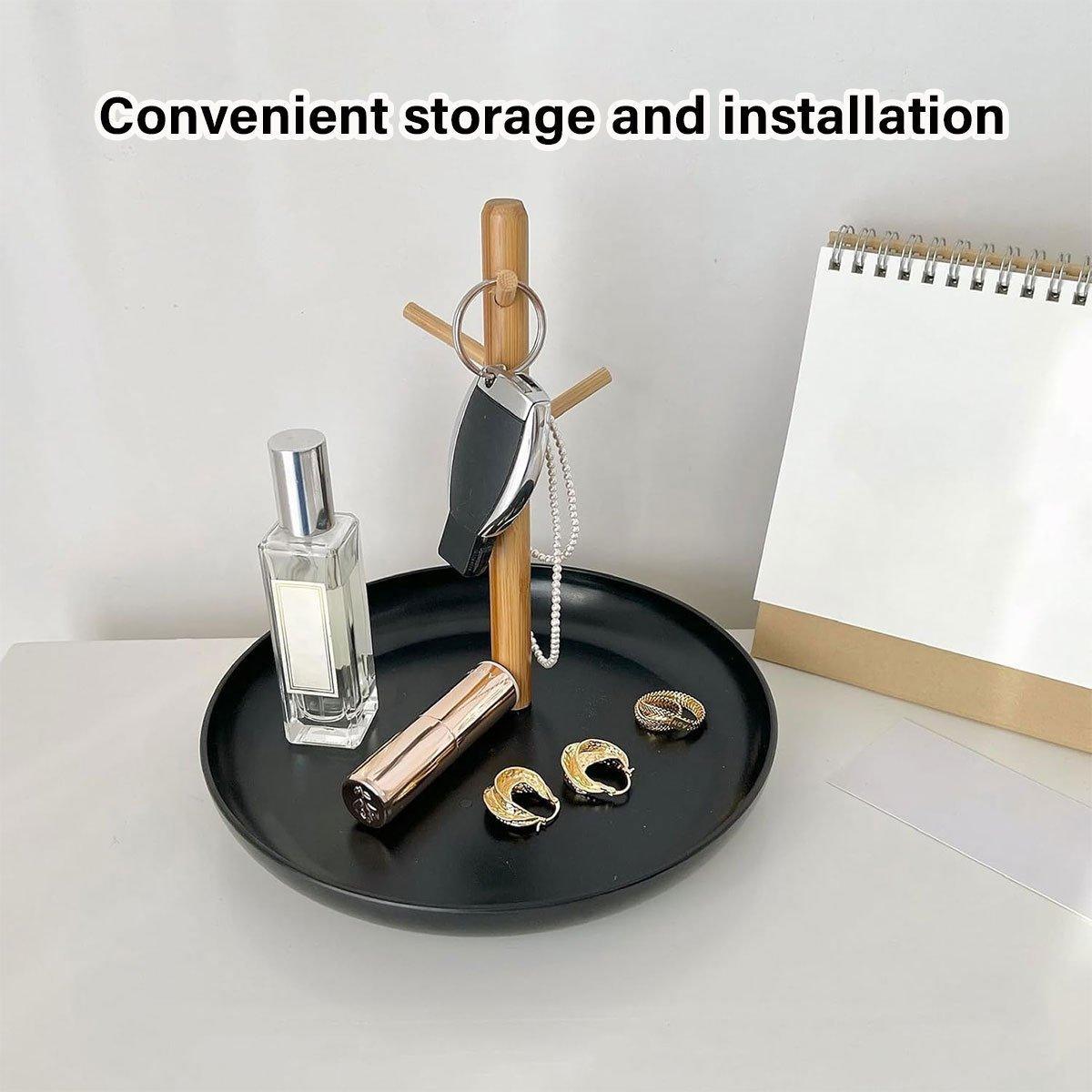 Branch Tray Desktop Storage Organizer Key Holder Rack for Living Room Entryway - White 5