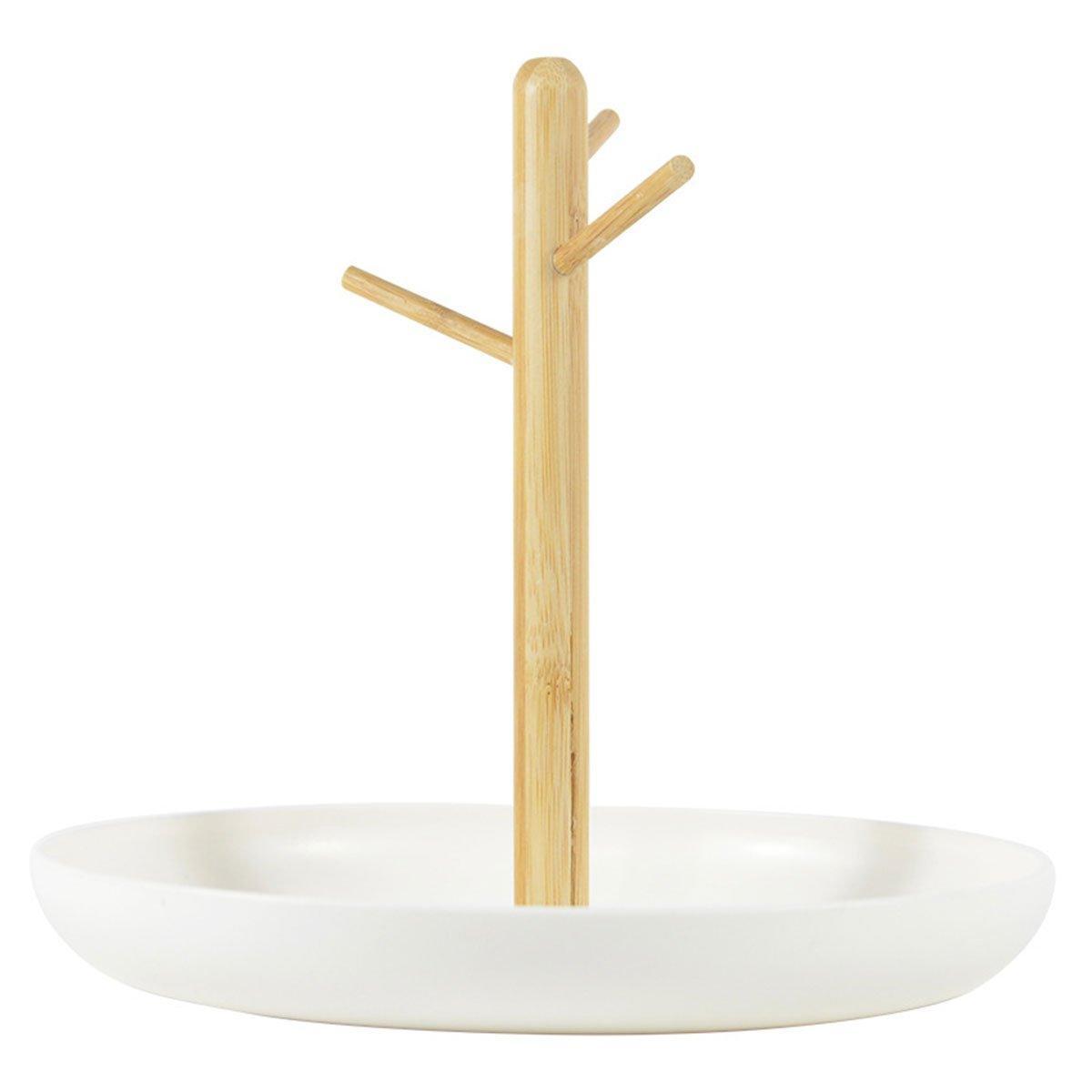 Branch Tray Desktop Storage Organizer Key Holder Rack for Living Room Entryway - White 7