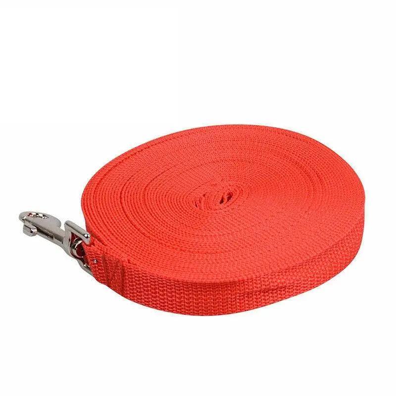 50Ft/15M Long Dog Lead Pet Puppy Leash Training Obedience Recall Walk Tracking - Red 8
