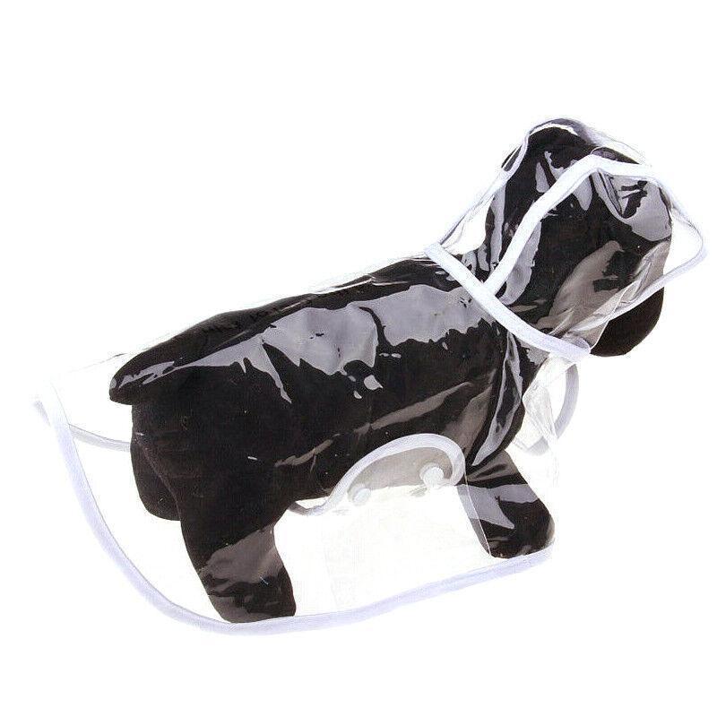 Puppy Waterproof Pet Dog Raincoat Jacket Clothes Vest Rain Coat Outdoor Hoodies White - L