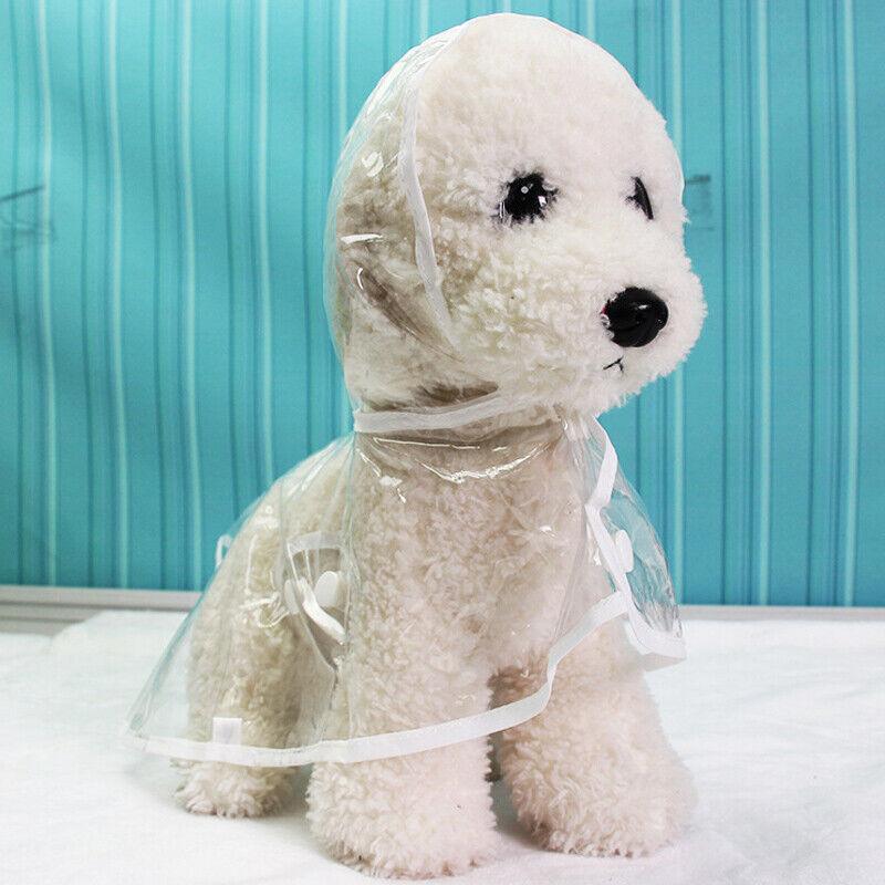 Puppy Waterproof Pet Dog Raincoat Jacket Clothes Vest Rain Coat Outdoor Hoodies White - M 3
