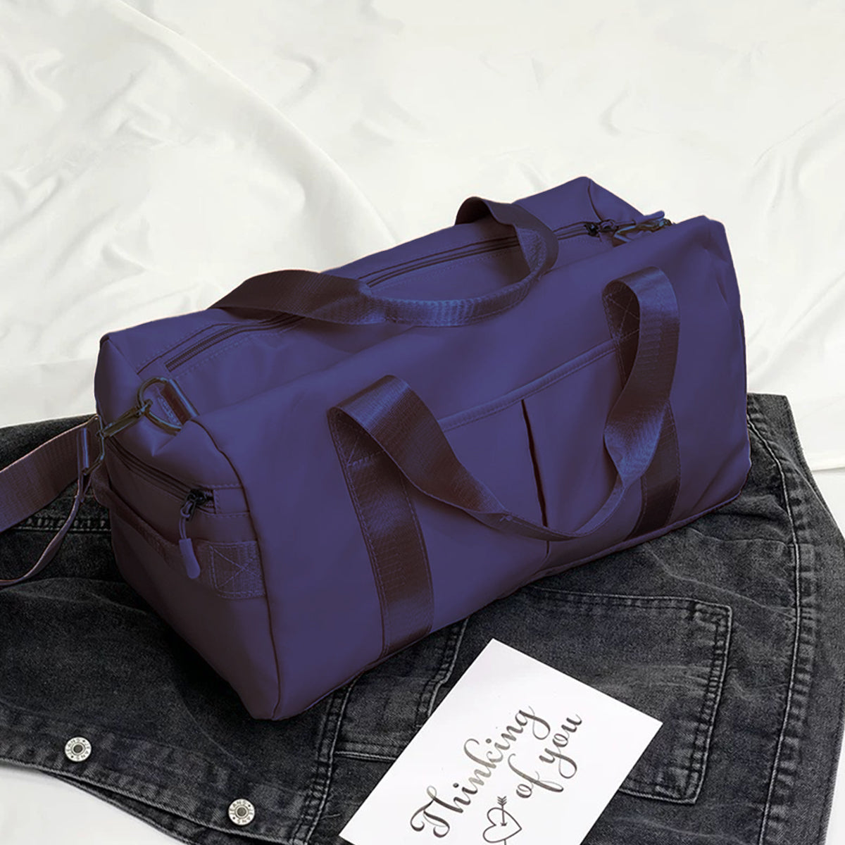 Waterproof Gym Bag Travel Duffle Sports Bag Wet Dry Large Tote for Men Women 4