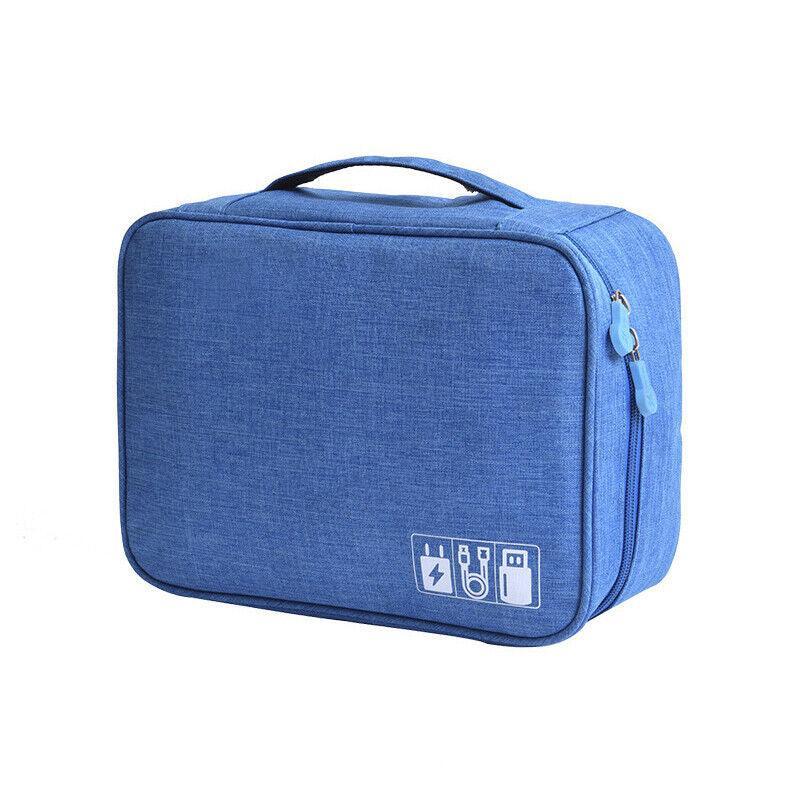 Cable Organizer Bag Charger Usb Electronic Accessories Storage Travel Case Au - Grey 10