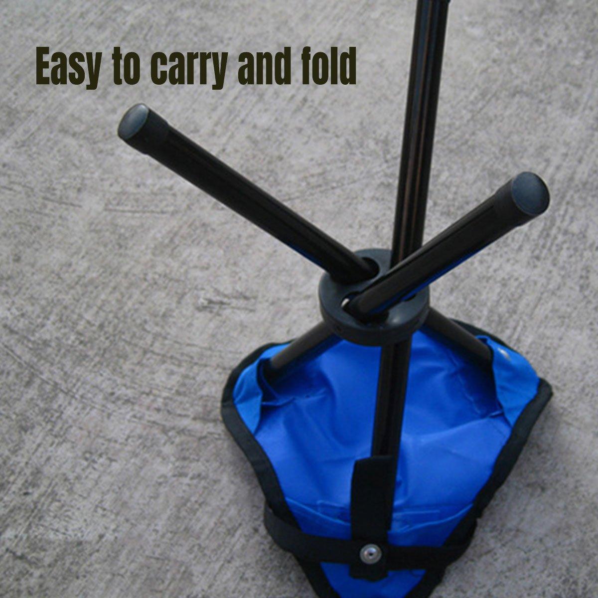 Folding Portable Beach Chair Fishing Stool Outdoor Lightweight Camping Chair - Blue 5