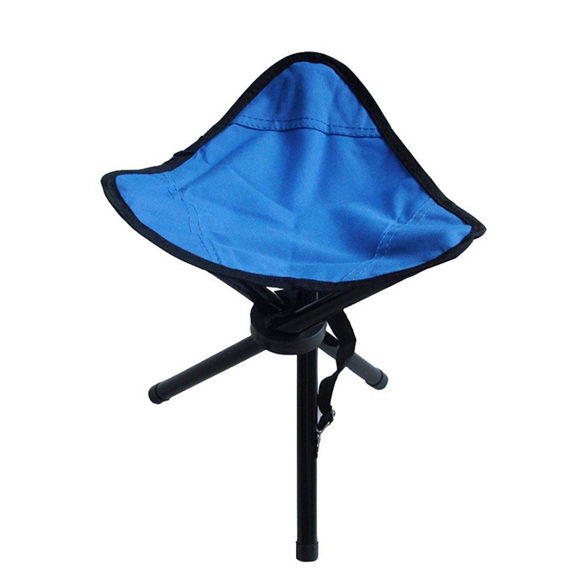 Folding Portable Beach Chair Fishing Stool Outdoor Lightweight Camping Chair - Blue 6