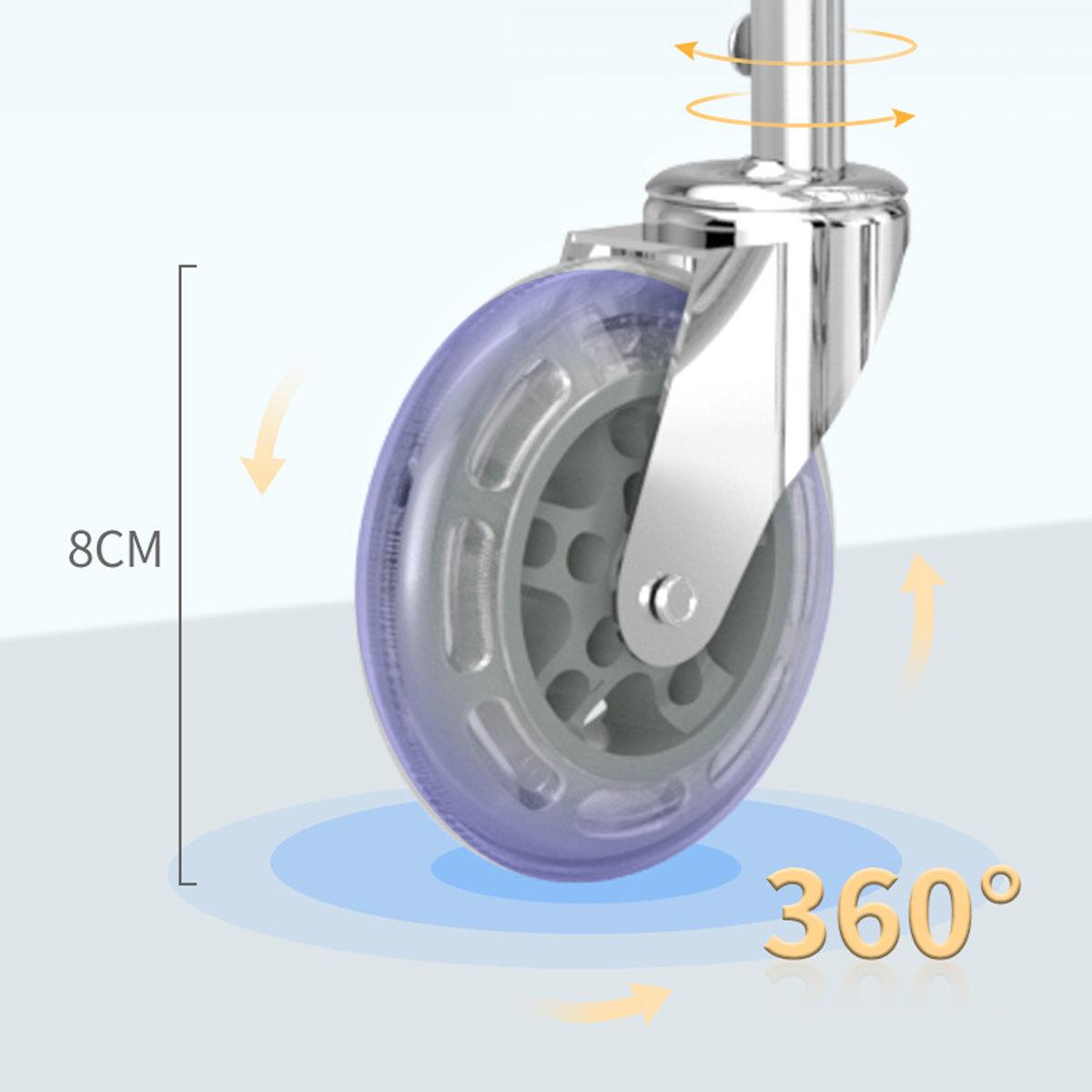 Folding Vegetable Basket Trolley Small Trailer Grocery Shopping Pulling Cart 4