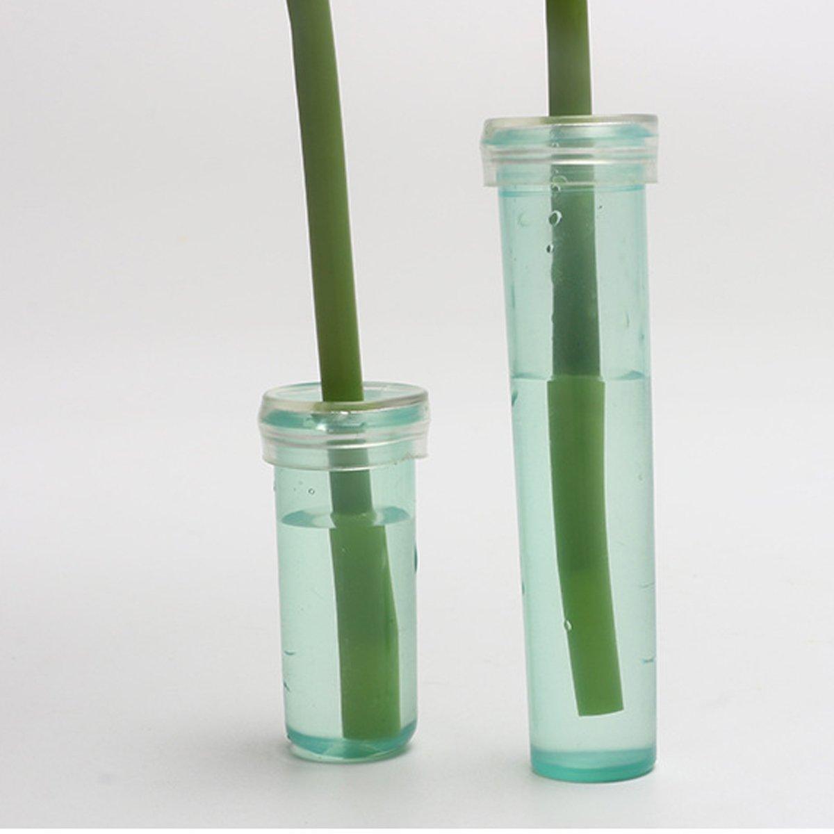 100/200PCS Flower Fresh Keeping Tube Floral Bouquet Nutrition Water Care Supply - 1.8*4cm - Green 200PCS 5