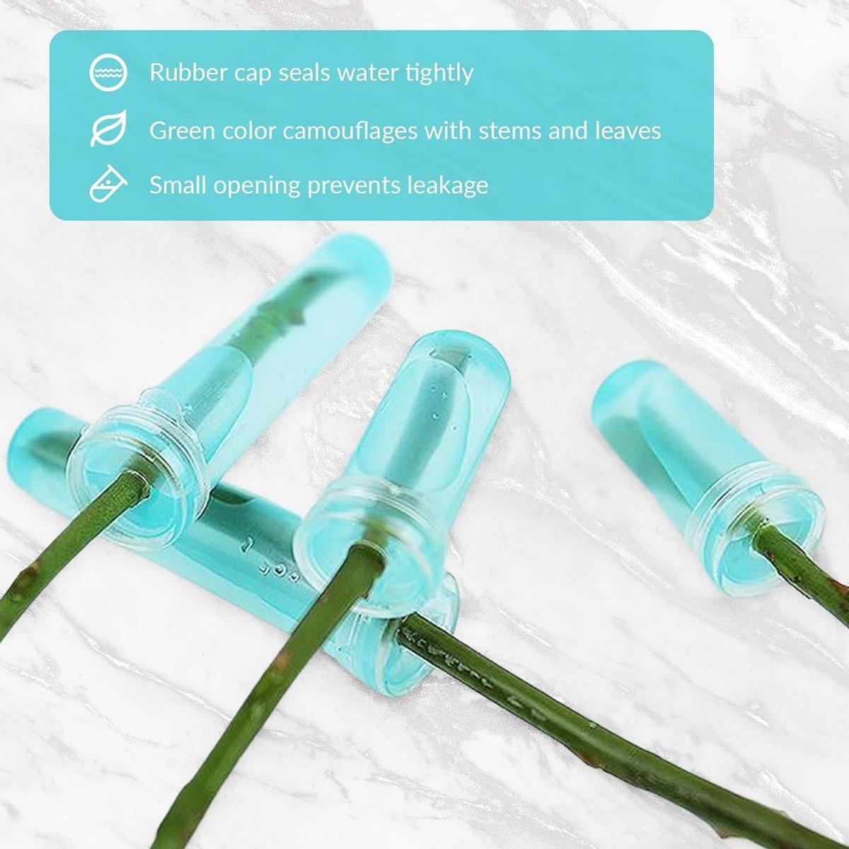 100/200PCS Flower Fresh Keeping Tube Floral Bouquet Nutrition Water Care Supply - 1.8*4cm - Transparent 200PCS 4