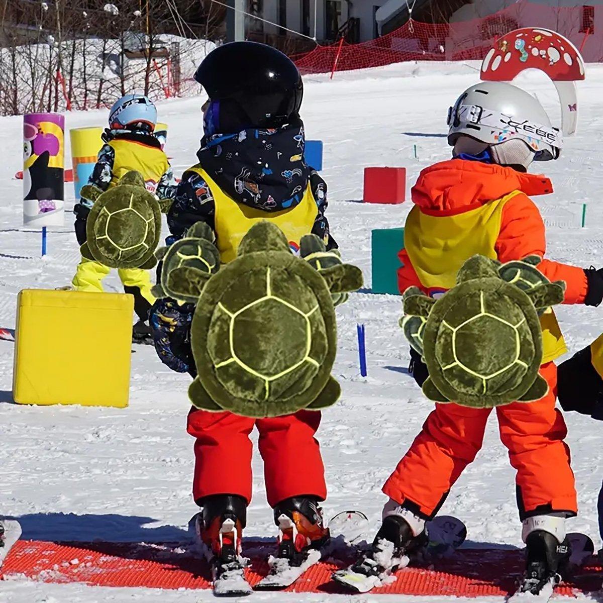 Ski Protection Plush Hip Pad Cartoon Turtle Skateboard Mat Snowboarding Gear - S 4