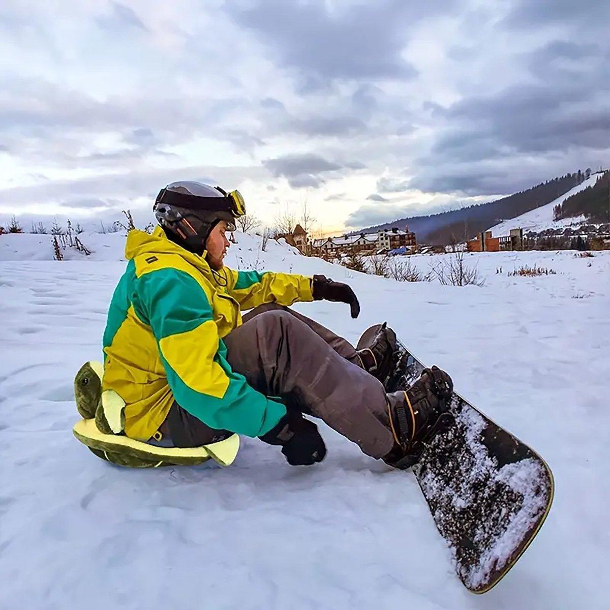 Ski Protection Plush Hip Pad Cartoon Turtle Skateboard Mat Snowboarding Gear - S 5