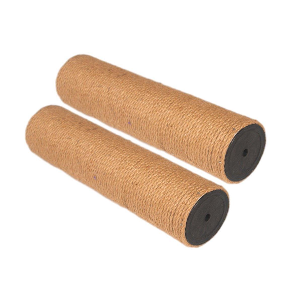 2pcs Sisal Cat Scratching Post Climbing Frame Replacement Pole for Cats Activity - 20cm 7