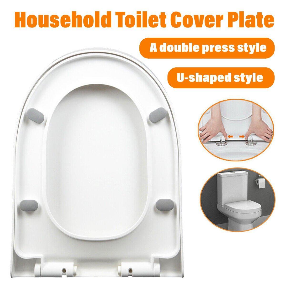 Toilet Seat Cover Universal Toilet Lid Cover Replacement Bathroom Seat Cover