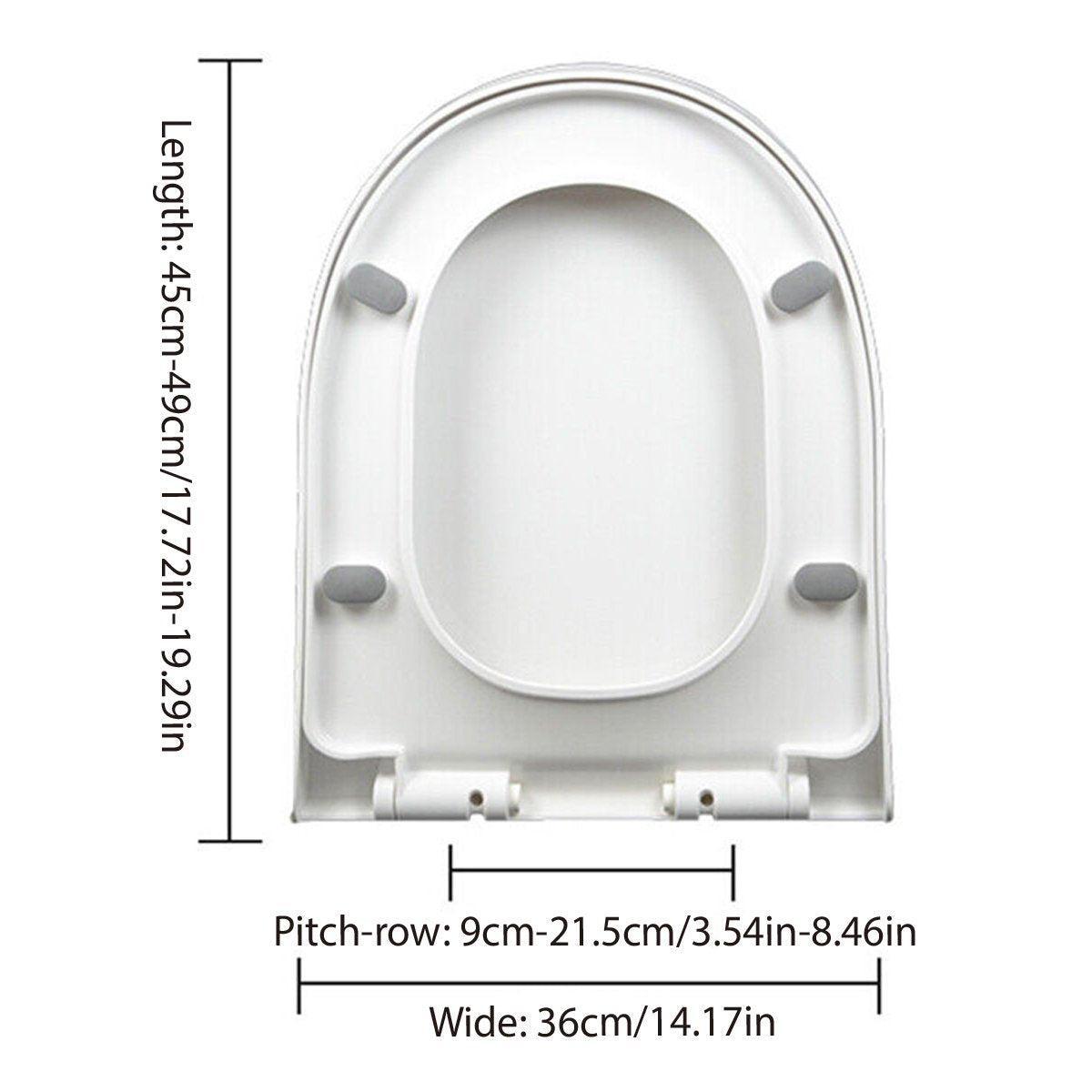 Toilet Seat Cover Universal Toilet Lid Cover Replacement Bathroom Seat Cover 3