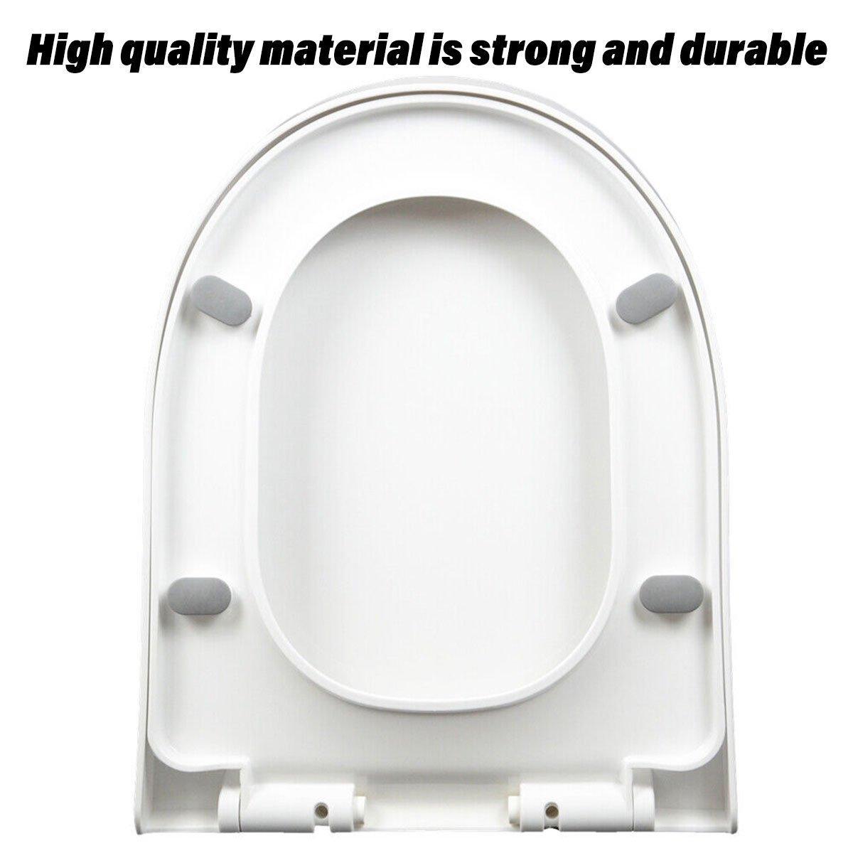 Toilet Seat Cover Universal Toilet Lid Cover Replacement Bathroom Seat Cover 5