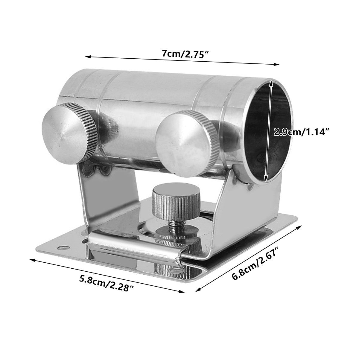High Strength Adjustable Stainless Steel Umbrella Holder Bracket Stand Base 3