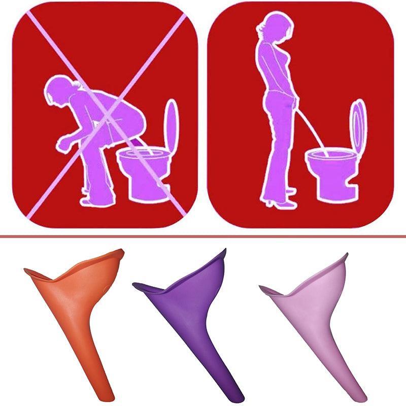 3X Portable Female Woman Ladies She Urinal Urine Wee Funnel Camping Travel Loo 4
