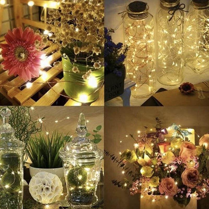 5M 10M 20M Usb Powered Copper Wire String Fairy Lights Xmas Wedding Party Home - Warm White(10m 100lights) 4