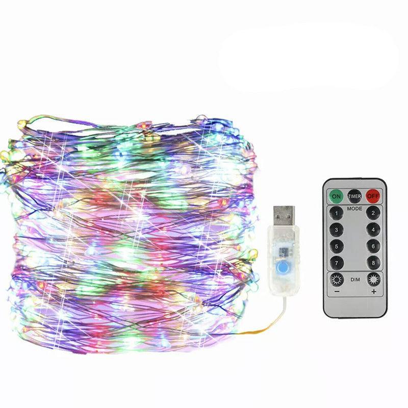 5M 10M 20M Usb Powered Copper Wire String Fairy Lights Xmas Wedding Party Home - Warm White(10m 100lights) 13