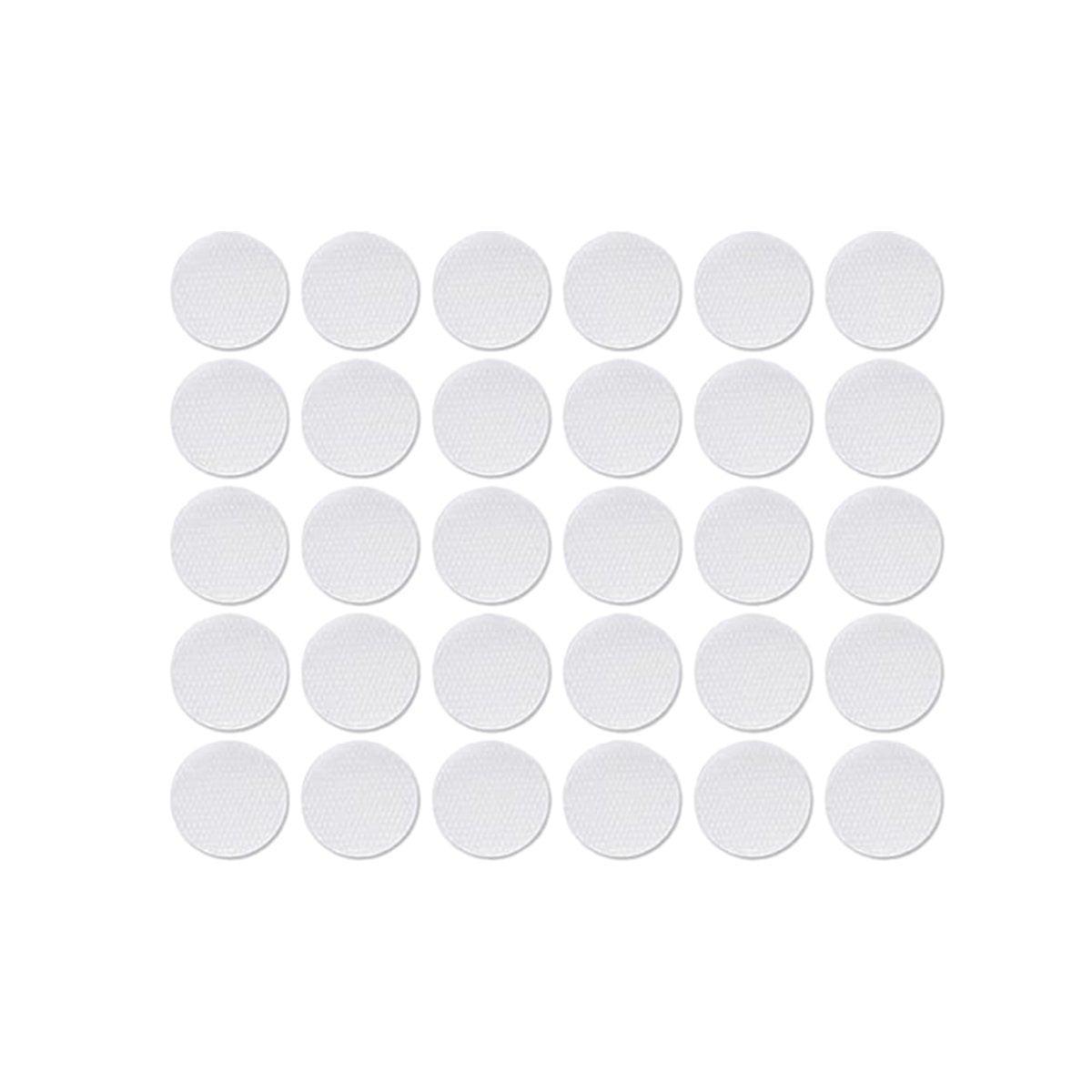 Strong Sticky Round Self Adhesive Dots DIY Bond Tape No Mark Fasteners - White 20Pairs - 20mm 6