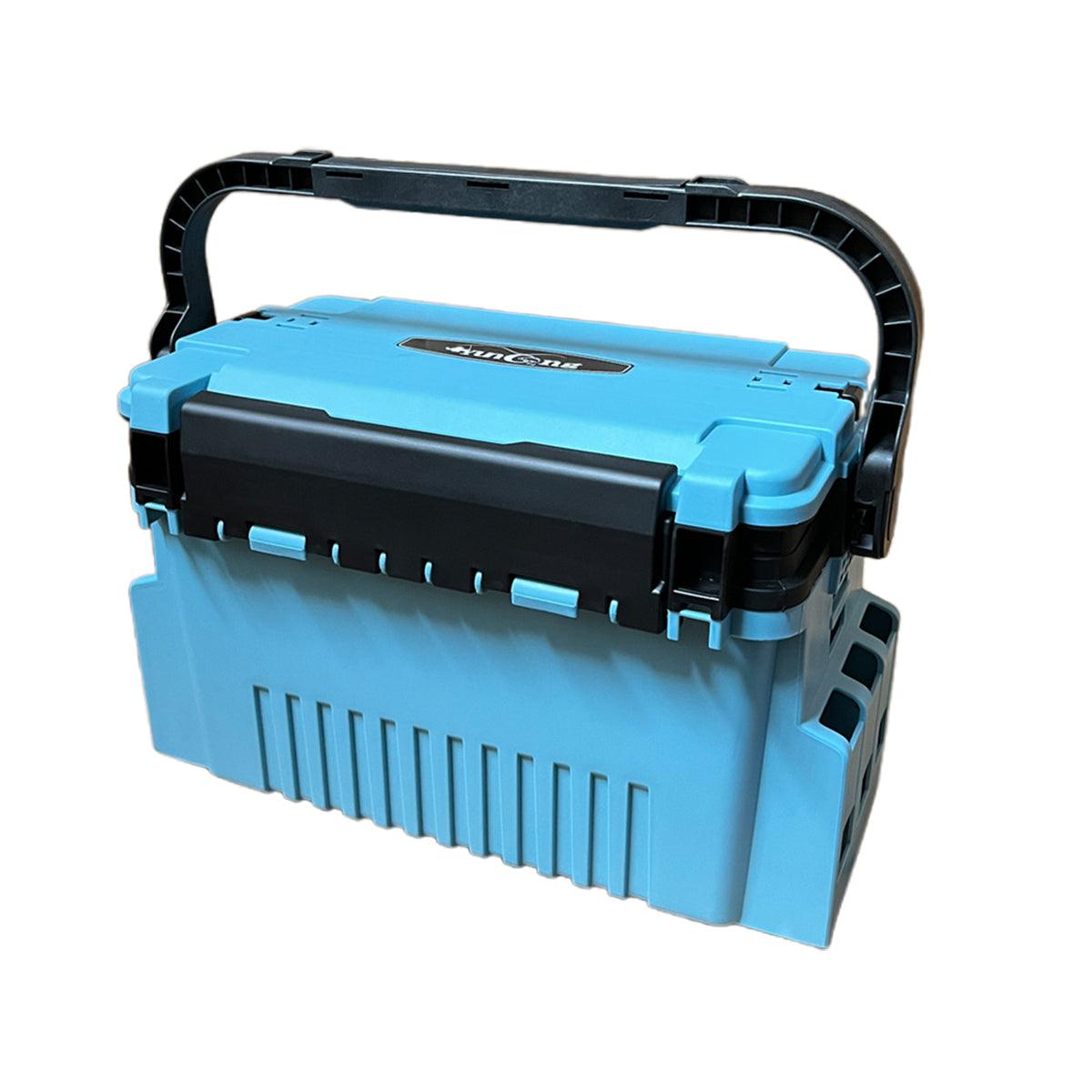 Multifunctional Fishing Tackle Box Portable Gear Storage Case Organizer Tool Box - Blue 6