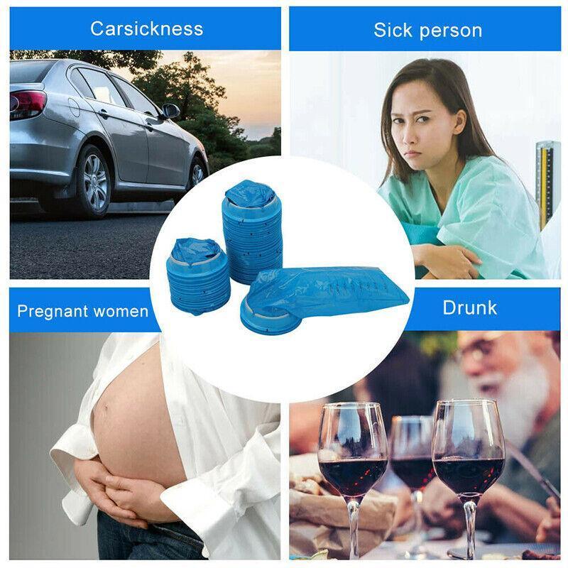 50X Leakproof Vomit Bags for Travel and Emergency Use 4