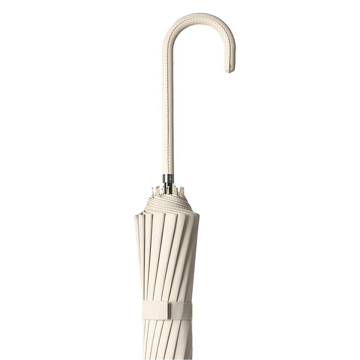 Large 16 Bone Automatic Umbrella Unisex Long Handle Dual Use Rain Sun Umbrella - Beige 6