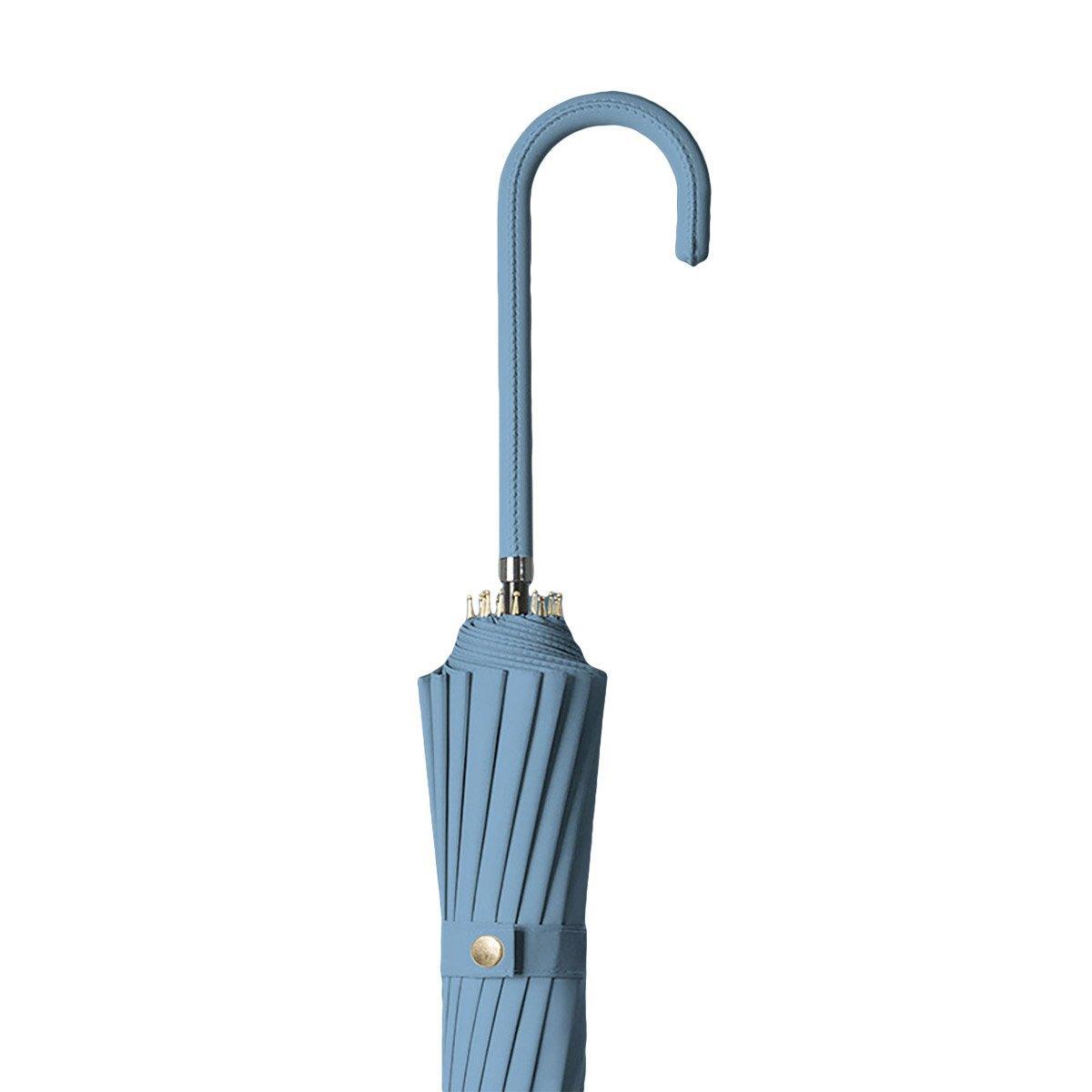 Large 16 Bone Automatic Umbrella Unisex Long Handle Dual Use Rain Sun Umbrella - Beige 12