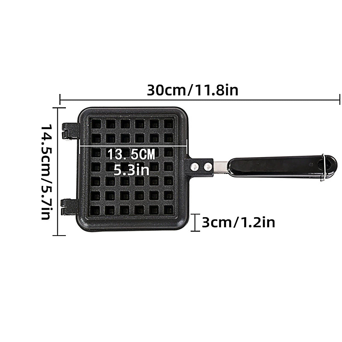 Waffle Pan Mould DIY Cake Baking Tool Lattice Muffin Mold Tray for Kitchen Oven 3