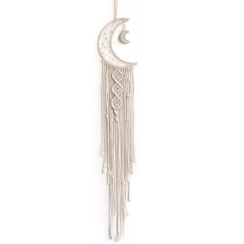 Wall Hanging Tapestry Macrame Moon Dream Catcher Handmade Bedroom Home Decor
