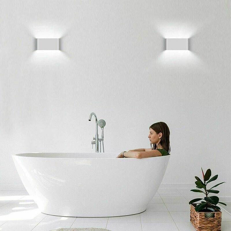 LED Wall Light IP65 Waterproof Modern Up Down Outdoor Indoor Sconce Lamp - Wall Light-Black-Warm 3